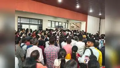 Hundreds of students thronged KEA office in Bengaluru Thursday for seat cancellation