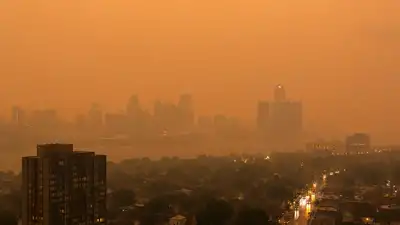 Michigan’s AQI hit 616 after Ontario wildfire smoke crossed into the US (Image: AI Generated)