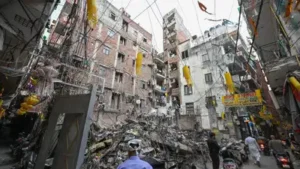 As one enters Hauz Rani in South Delhi, the aftermath of a tragedy still hangs heavy over