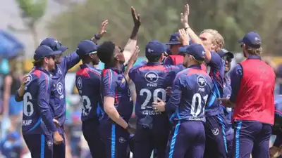 Dewald Brevis' 75 runs goes in vain as Namibia beat South Africa by 18 runs in tri-series opener