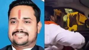 Satyam Pandit, the national president of an outfit called Hindu Veer Sena, was purportedly seen