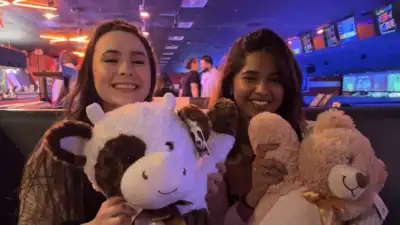 Jillian Thornton remembers friend Nikitha Godishala (right) who was found murdered
