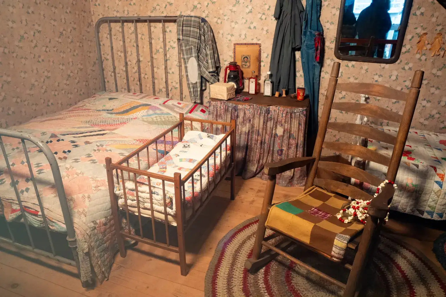 Dolly Parton grew up with 11 siblings in a two-room Tennessee cabin without electricity or running