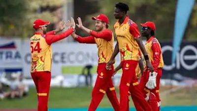 Zimbabwe survived a stunning late fightback from Namibia to pull off a thrilling five-run