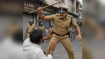 A complaint has surfaced alleging that police assaulted a young man after he stepped out