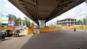 New lane opened for traffic towards Dhule side at the under construction Dwarka junction