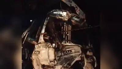 Truck rams parked container near Unnao, driver killed