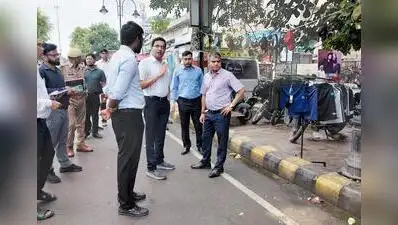 At the Medical College intersection, areas prone to waterlogging were assessed