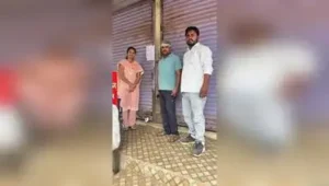 FDA team sealed the sweet shop at Vaijapur after rat droppings were allegedly found inside