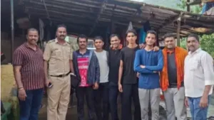 Three youths from Kamothe who went trekking to Chanderi Fort near Panvel lost their way and got
