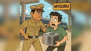 Mysuru: Railway Protection Force (RPF), Mysuru Division, arrested a thief red-handed while he