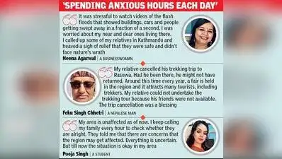 Kolkata: Nepalese people living in the city are worried about their kin and friends