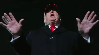 Iran on Monday mocked US President Donald Trump by ridiculing his blockade announcement earlier