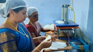 TN women manufacture eco-friendly napkins with cassava flour, malai vembu and medicinal herbs