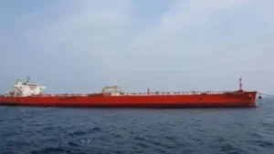 If all three vessels pass, it would mark the biggest day of oil exiting through Hormuz since