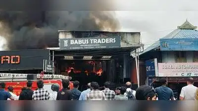 Kochi : A massive fire broke out in a warehouse near the national highway in Angamaly