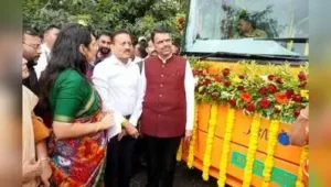 CM Devendra Fadnavis flags off e-buses in Nashik on Friday