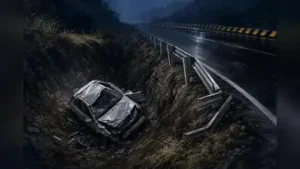 Two killed as car falls into trench near Lonavla
