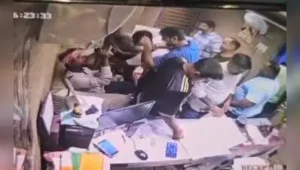 A group of assailants allegedly vandalised a bar-cum-hotel and assaulted its manager, employees