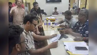 Families of missing tourists at the travel agency office in Kolkata