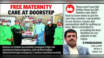 He said this was the core idea behind establishing the hospital —: The wider industry impact