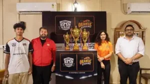 Trophies of IT company employees football league were unveiled on Thursday