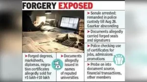 Fake degrees, certificate racket busted in Chanda