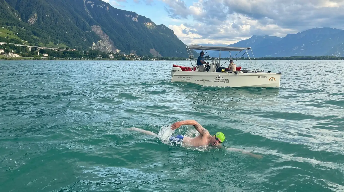 Meet Neil Gilson, the 40-year-old former international swimmer from Devon who has completed