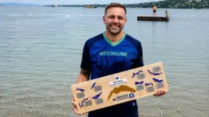 Meet Neil Gilson, the 40-year-old former international swimmer from Devon who has completed