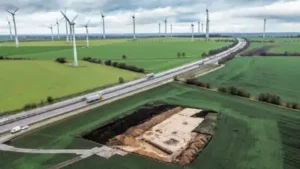 Archaeologists identified its former outline from a circular ditch and found two stone-lined