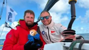 A tiny owl flew 70 miles out to sea and collapsed on a yacht, exhausted and too weak to fly, she