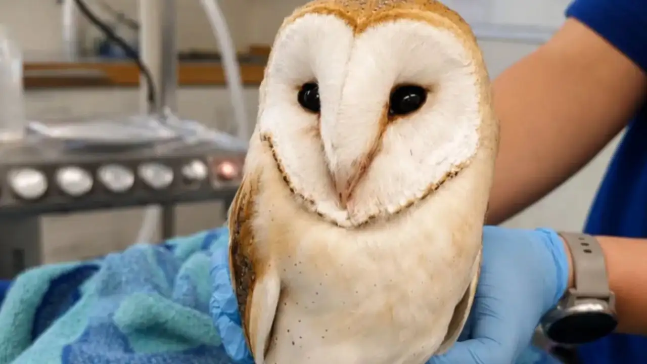A tiny owl flew 70 miles out to sea and collapsed on a yacht, exhausted and too weak to fly, she