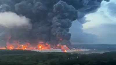 Watch: Plumes of smoke billow over Moscow as Ukraine unleashes one of its biggest drone attacks