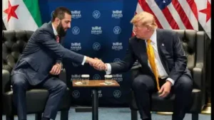 US President Donald Trump has backed sanctions relief for Syria and met Sharaa during a visit