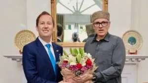 US Ambassador Sergio Gor visits Srinagar with J&K CM Omar