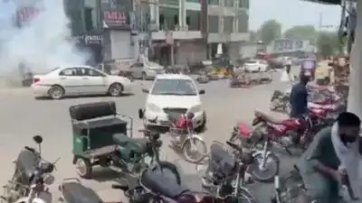 Local reports described burnt-out vehicles, roads blocked with rocks and a strong presence