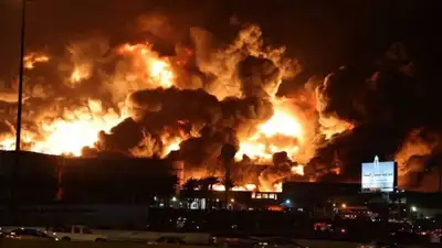 At least 16 Bangladeshi nationals were killed in a fire at a sofa factory in the Musa Sanaiya