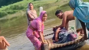 About three months ago, residents held a protest along the riverbank to demand a bridge