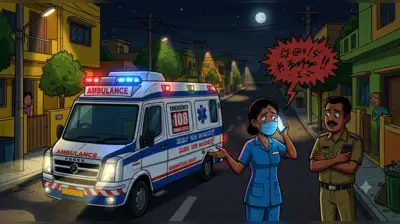 A fake murder alert sent a 108 ambulance crew racing to Amruthanagar, north Bengaluru, only