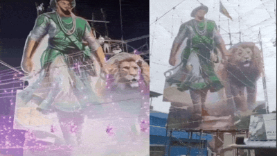 This video featured a Tipu Sultan cutout with a song referencing Pakistan
