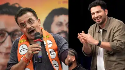 Shiv Sena leader Sanjay Nirupam (L) defended comedian Samay Raina (R) regarding controversial