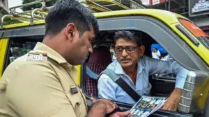 One auto driver in Kurla has scribbled down what he claims are essential phrases in Marathi