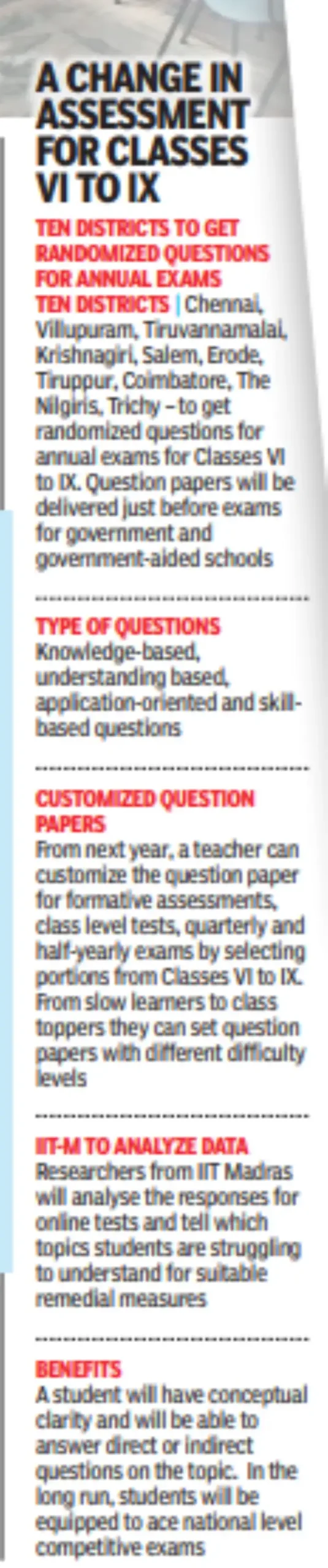 Tamil Nadu government to put education into exams: result: The wider industry impact