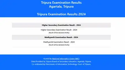 Screengrab of the official TBSE Tripura Board Results webpage: The wider industry impact