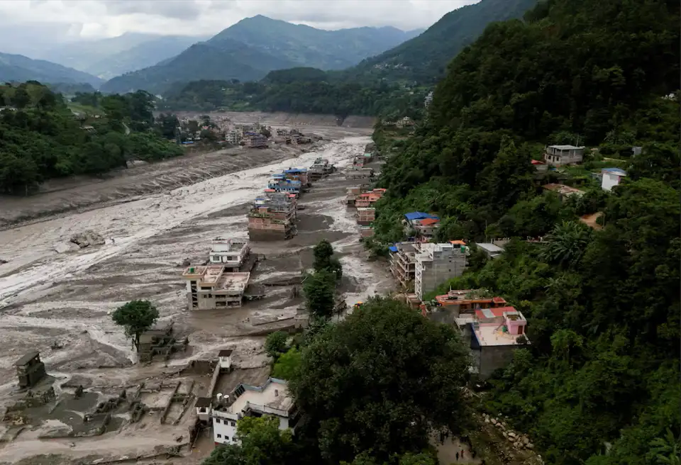 Satellite images show how Nepal's green mountainside turned: The wider industry impact