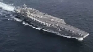 USS Abraham Lincoln has been at centre of controversy over its prolonged deployment and is now