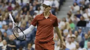 Jannik Sinner was beaten in four sets by Carlos Alcaraz in the final of the 2025 US Open in New