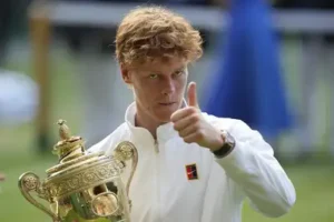 Still, 44 minutes into the Wimbledon final, Jannik Sinner could be forgiven for thinking about