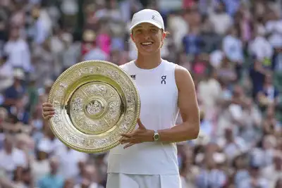 Iga Swiatek produced a flawless display on Centre Court to victory her maiden Wimbledon title