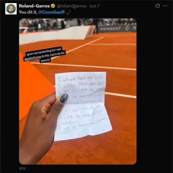 How Olympian Gabby Thomas' video and a mirror inspired Coco Gauff to victory — French Open 2025